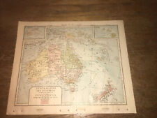 1892 Australia and New Zealand Antique Atlas Map Butler's Complete Geography