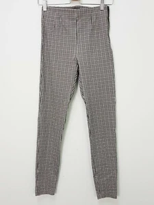 ZARA Womens Size 8 High Waisted Plaid Jeggings Pants - Picture 1 of 5