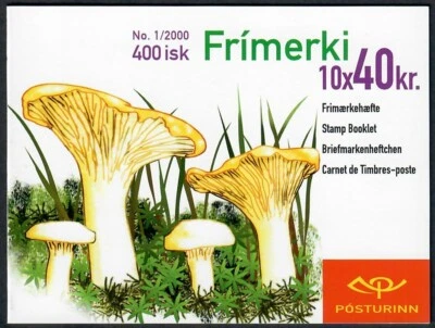 ICELAND. 2000. 400 Kr. Mushrooms. Booklet. MNH (H48) - Image 1 of 2