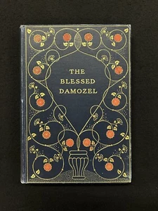 Dante Gabriel Rossetti THE BLESSED DAMOZEL vintage fine binding - Picture 1 of 8