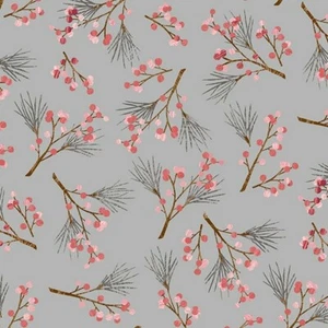 Andover Reflections Sprigs Of Trees Outdoors Cotton Fabric By the Yard - Picture 1 of 1