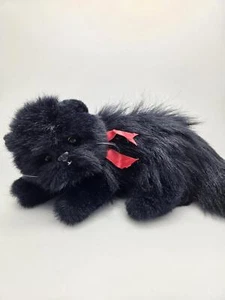 TY Classics Collection 1995 “Silky” the Black Persian Cat Plush *Rare!* NoTag - Foto 1 di 2