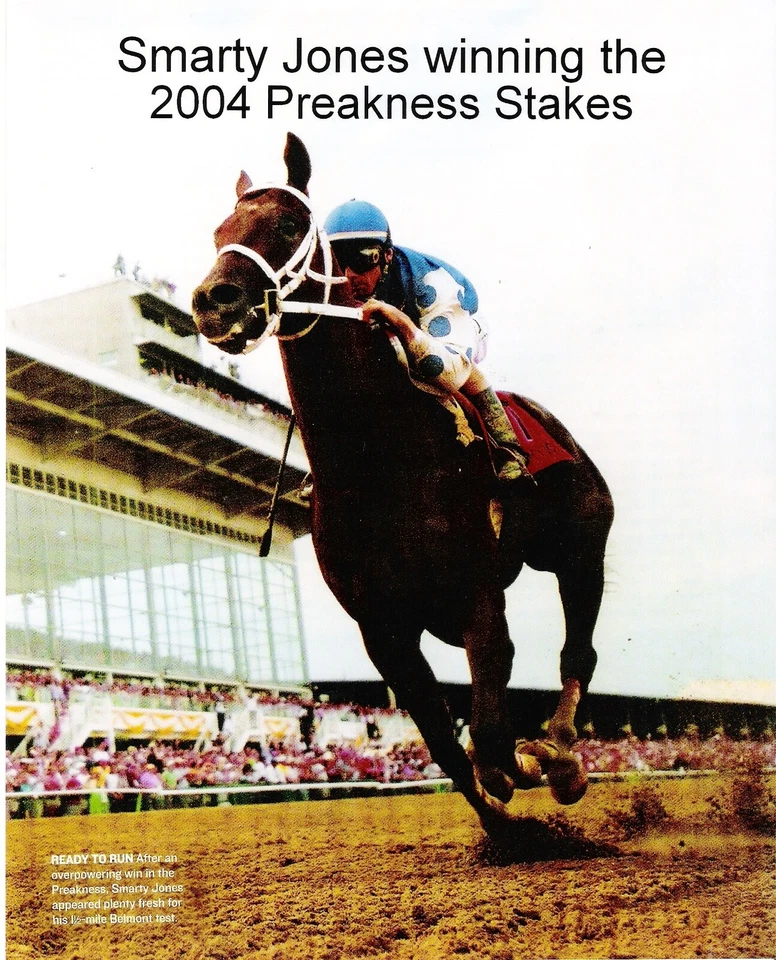 2004 - SMARTY JONES gana las apuestas Preakness - 8" x 10" Foto 1 de 1