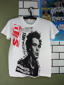 Sid Vicious Sex Pistols vintage t shirt Tour Punk Rock White Size S. - Picture 1 of 4