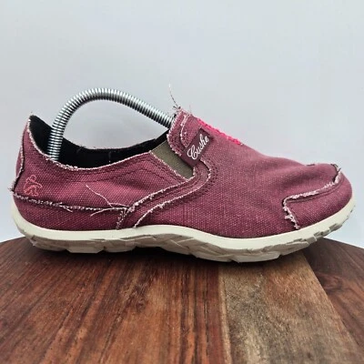 Cushe Slipper II Shoes Women's 9 Wine Red Canvas Slip On Loafers Sneakers Surf - Image 1 of 4