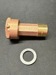 3/4" x 1-1/4" Adapter Connector Fitting with Gasket NSF-61-G - Picture 1 of 1
