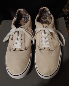 Vans Mens Size 13 Off The Wall Skater Shoes Sneakers Tan Lace Up - Picture 1 of 8