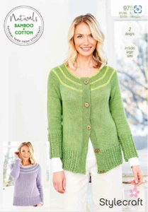 Stylecraft Naturals Bamboo + Cotton Pattern 9828 - Picture 1 of 2