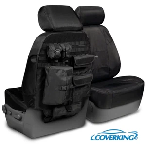 NEW Tactical Ballistic Solid Black Seat Covers w/Molle System / 5102069-16 - Picture 1 of 1