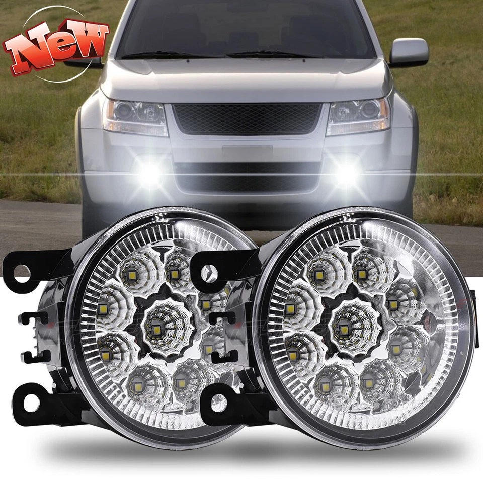 Par de faros antiniebla LED para parachoques para Suzuki Grand Vitara 2006-2012 SX4 2008-2015 Foto 1 de 4