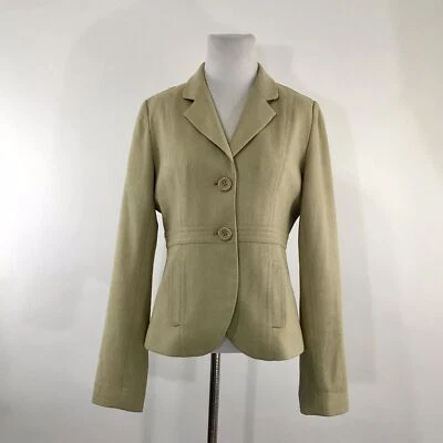 Blazer para mujer Fossil color tostado talla M blazer profesional mezcla de lana Foto 1 de 4