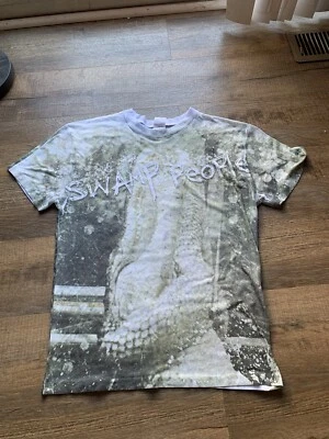 Swamp People T-Shirt Mens Large Green White All Over Print Graphic AOP Paramount - Image 1 of 4