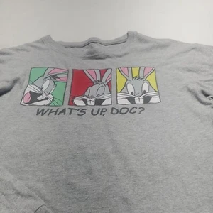 looney tunes Longsleeve 3/4 Inch Bugs Bunny graphic  T Shirt - Picture 1 of 8