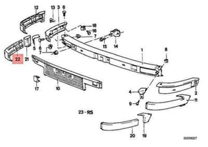 BMW E30 325IX COUPE SEDAN RUBBER STRIP RIGHT 51111945678 NO DUTY TO 🇺🇸 - Picture 1 of 1