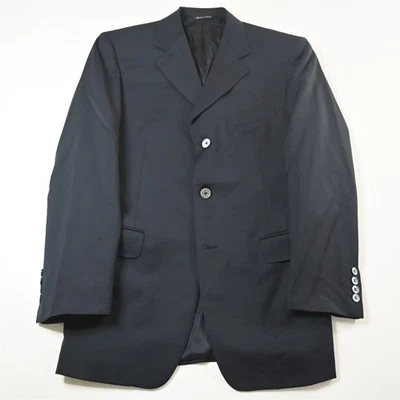 Canali 38R Black 100% Wool Italy Made Mens Blazer Suit Jacket Sport Coat - Image 1 of 4