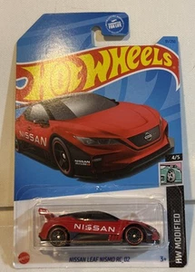 Hot Wheels NISSAN LEAF NISMO RC_02 2021 NEU rot Die Cast Auto HW MODIFIZIERTE SERIE - Bild 1 von 4