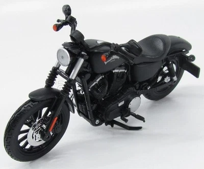 MODELLINO MOTO STATICO MAISTO HARLEY DAVIDSON SPORTSTER IRON 883 2014 NERO 1/12 - Immagine 1 di 4