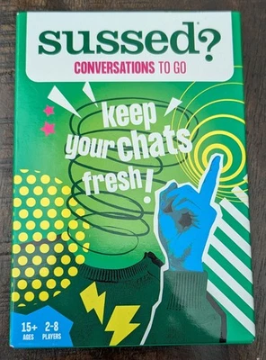 Brand New SUSSED? Conversations To Go CARD PARTY GAME Keep Your Chats Fresh 15+ - Image 1 of 2