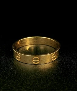 Cartier Lady's Gold Ring 18K Yellow Gold 3.5g Size:8 (MVP033104) - Picture 1 of 5