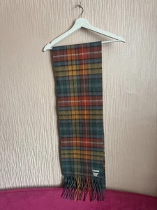 House of Bruar Scarf Stewart Tartan 100% Lambswool Knit Tassells - Picture 1 of 2