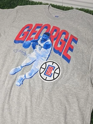 Мужская футболка Paul George Los Angeles Clippers большой короткий рукав NBA новая без бирок - Изображение 1 из 4