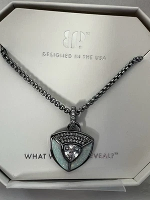 Bomb Party October 2025 Necklace - Wrapped In What Matters NK75956 Opal/Hematite - Image 1 of 4