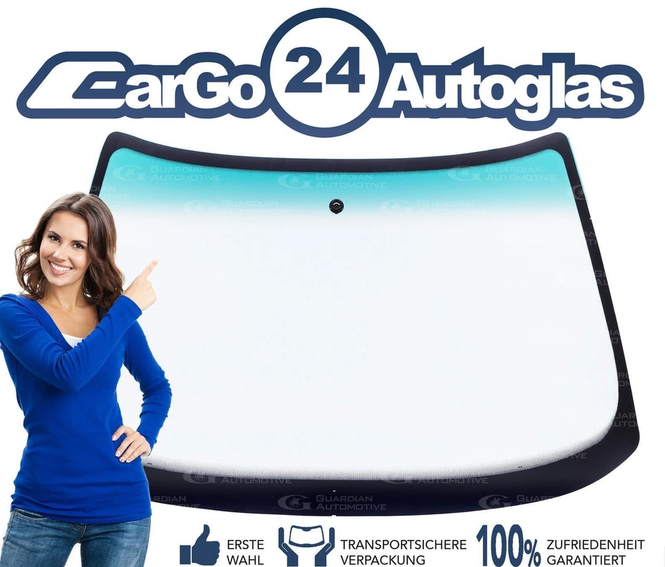 Windschutzscheibe für Audi 80 90 Frontscheibe Grünkeil Spiegelhalter Bj 86-94 - Bild 1 von 1