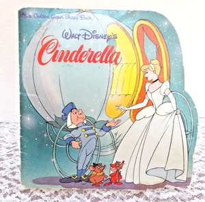 1987 Disney's  Golden Super Shape Book "Cinderella" Paperback  by Western  Pub. - Imagen 1 de 7