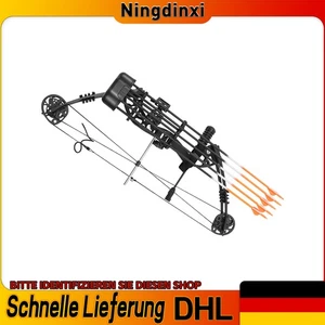 35-70lbs 329fps Erwachsene Compoundbogen Set Bogenschießen Jagd mit 12 Pfeilen - Bild 1 von 24