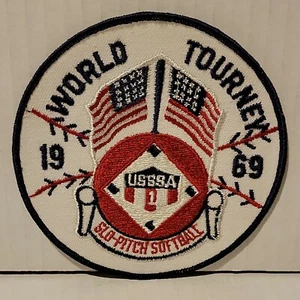 USSSA 1969 World Tourney Patch 5" Slo-pitch Softball Never Sewn On - Picture 1 of 2