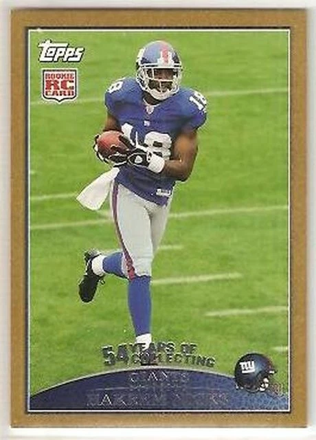 Hakeem Nicks New York Giants North Carolina 2009 Topps RC GOLD 141/2009 - Image 1 of 1