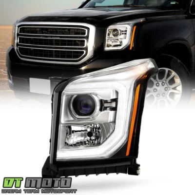 Para GMC Yukon XL 2015-2017 halógeno con LED DRL proyector faro conductor Foto 1 de 4