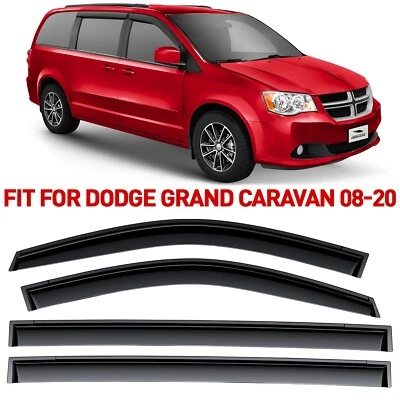 Защита от дождя вентиляционные козырьки козырек для Dodge Grand Caravan 2008-2020 годов выпуска - Изображение 1 из 4
