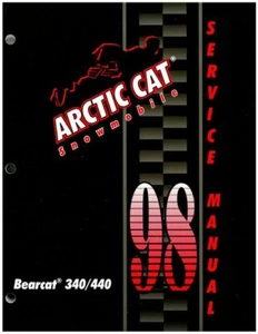 Used 1998 Arctic Cat Bearcat 340 440 Snowmobile Service Manual - Picture 1 of 1