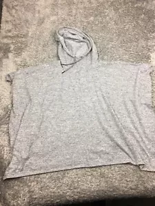 Gap Fit Oversized Hoodie Womens Size Small Gray Blanket Relaxed Loose Flowy - Picture 1 of 12