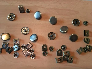 (1,08 € / Stück) 5 Stück Hosenhaken 16,8 mm Nickel Antik & Altmesing zu Auswahl - Picture 1 of 4