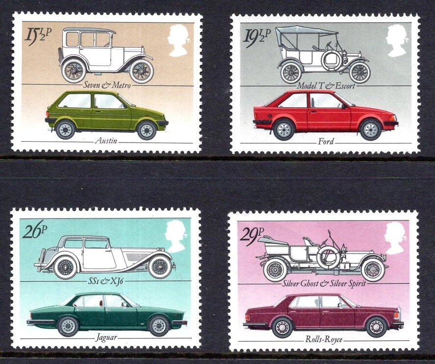 1982 British Motor Cars Complete Set SG1198 - SG1201 Unmounted Mint MNH - Image 1 of 1