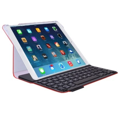 Logitech Teclado Ultradelgado Folio para iPad Air - Estuche Folio Delgado y Ligero Rojo Marte Foto 1 de 4