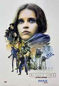 Poster film GARETH EDWARDS firmato autografato 13x19 Star Wars ROGUE ONE PSA/DNA - Foto 1 di 3
