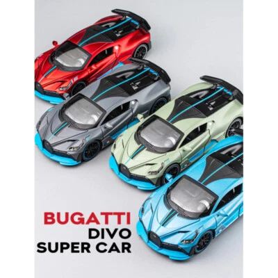 New Bugatti Veyron Super car Model Diecasts With Sound & Light for Kid Toy Gift - Image 1 of 4