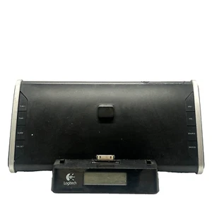 Logitech Bedside Black Dock iPod Alarm Clock Radio S-A0001 - Picture 1 of 8