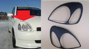 for Toyota YARIS Vitz eyelids eyebrows headlight cover eyelash 1999-2001 - Picture 1 of 7