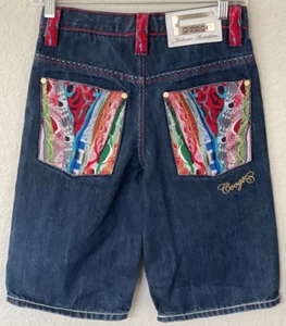 COOGI AUTHENTIC AUSTRALIAN Embroidered Denim Shorts Youth Sz 10 Pre-Owned - Picture 1 of 13
