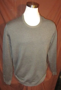 Calvin Klein Mens Long-Sleeve Sweater, Merino Wool Blend, Gray, Size XL, New - Picture 1 of 7
