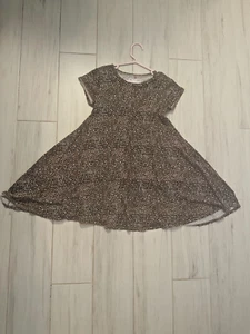 Melrose and Market Cheetah Print short-sleeve girls dress, size 7/8 - Picture 1 of 3