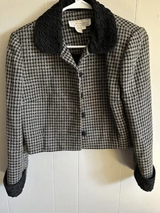 Warren Petites Damen Jacke Größe 8 schwarz/grau Knöpfe gebraucht E27 - Bild 1 von 5