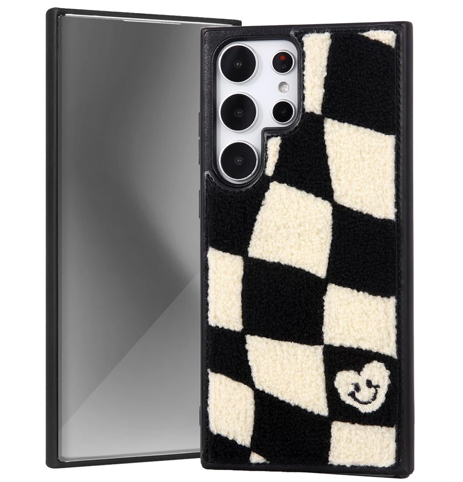 For Samsung Galaxy S23 Ultra Smooth Fur Case with Card Pocket - Image 1 of 4