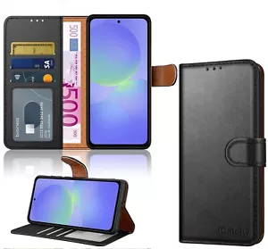 For Samsung A56 Case Leather Flip Wallet Stand RFID Magnetic 3 Card Slots Cover - Picture 1 of 50