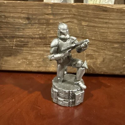 Star Wars Saga Edition Silver Storm Trooper Peón Ajedrez Pieza de Juego de Repuesto Foto 1 de 4