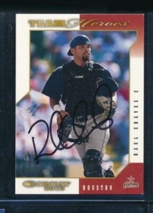2003 Donruss Team Heroes #222 Raul Chavez signed auto autograph set break 